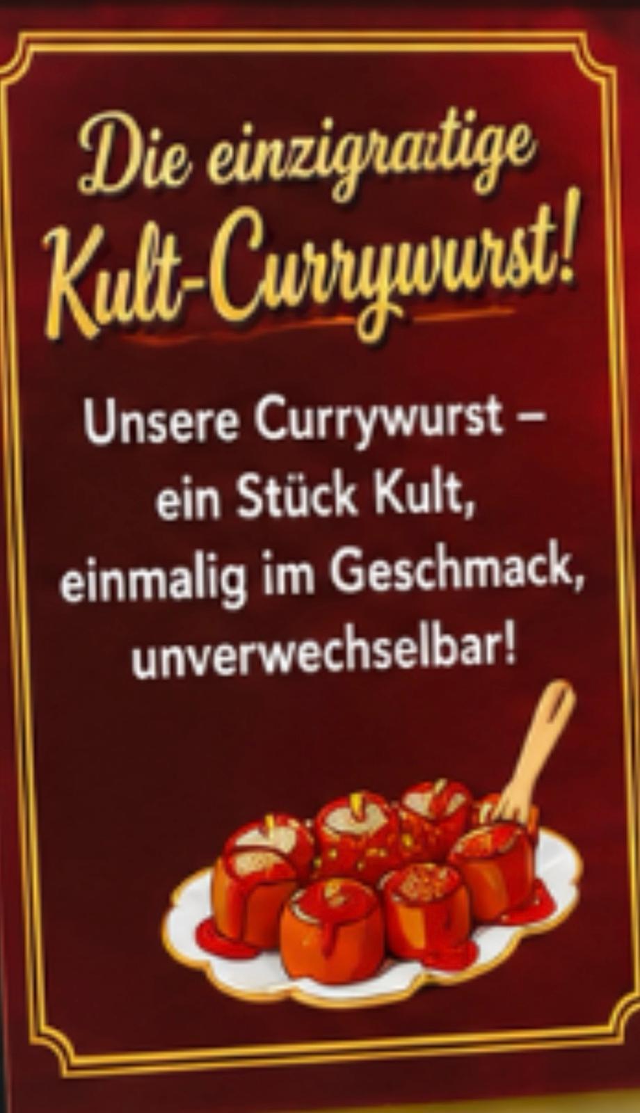 Tafel: Currywurst-Spezial – Die Pommes Box Kerpen